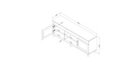 Adrian TV Stand 10563